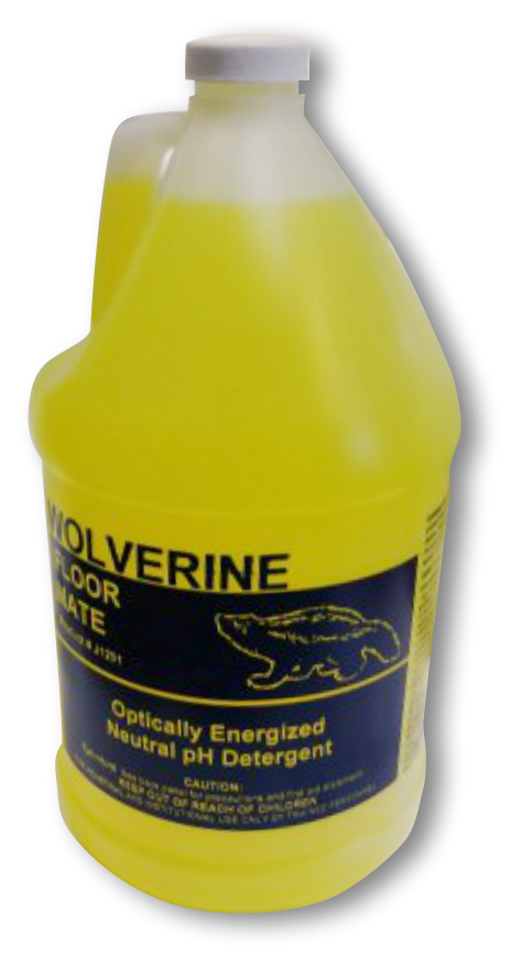 Wolverine Floor Mate - optically energized neutral pH detergent