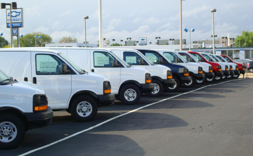 Large selection of vans available